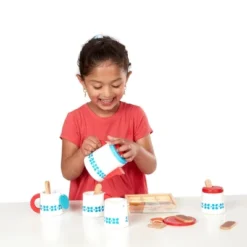 Melissa & Doug 22-Piece Steep And Serve Wooden Tea Set - Play Food And Kitchen Accessories -Kids Toys Store GUEST 0af26938 41c4 4f27 b966 e64f8fd9ecf5