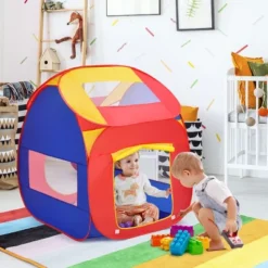 Costway Portable Kid Baby Play House Indoor Outdoor Toy Tent Game Playhut With 100 Balls -Kids Toys Store GUEST 0e1da783 54da 4351 98f0 8dc6716cf5c8