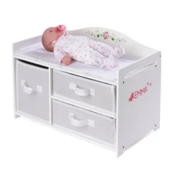Badger Basket Doll Care Station With Three Baskets And Pocket Organizer - White Rose -Kids Toys Store GUEST 124f0cb6 35a2 4268 b30e cc3bce3d7f30
