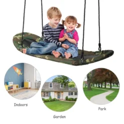 Costway Saucer Tree Swing Surf Kids Outdoor Adjustable Swing Set W/ Handle -Kids Toys Store GUEST 13d666b0 773c 478a a95b 937d524c73b2
