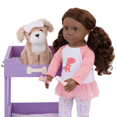 Our Generation Pet Dog Plush & Bunk Bed Home Furniture Accessory Set 4 Our Generation Pet Dog Plush & Bunk Bed Home Furniture Accessory Set - Image 2