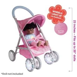 Adora Baby Doll Stroller Glam Glitter Medium Shade Stroller, Sparkly & Glittery, Fits Dolls Up To 20 Inches -Kids Toys Store GUEST 16470ad3 7789 4c47 81a5 d7ee05f2c8b2