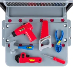 Toy Time Kids Pretend 75-Piece Woodworking Set And Mechanic Workshop With Battery-Powered Drill And Accessories 13 Toy Time Kids Pretend 75-Piece Woodworking Set And Mechanic Workshop With Battery-Powered Drill And Accessories -Kids Toys Store GUEST 1981d4b3 b8e8 46c4 b785 cd79ca0796a2