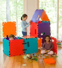 HearthSong 32-Panel Colorblock Fantasy Forts Indoor And Outdoor Building Kit -Kids Toys Store GUEST 26f9bf70 951c 4434 8849 10a19c1a8187