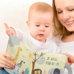 Lambs & Ivy Jungle Friends Developmental Soft Book & Elephant Plush Toy Gift Set -Kids Toys Store GUEST 28864326 5c32 4537 8aab c4389e8da32c