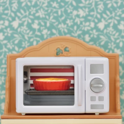 Calico Critters Microwave Cabinet, Dollhouse Furniture And Accessories With "Working" Features 4 Calico Critters Microwave Cabinet, Dollhouse Furniture And Accessories With "Working" Features - Image 2