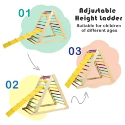 Costway Foldable Wooden Climbing Triangle Indoor Climber W/Ladder For Baby Toddler -Kids Toys Store GUEST 2c179851 5ede 450e a44a 3bb29a4d7140