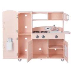 Pink Wooden Toy Kitchen With Fridge Freezer And Oven By Teamson Kids TD-11414P -Kids Toys Store GUEST 32c0db2f ea37 4d48 bb1b c979984d64a4