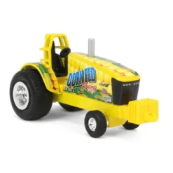 ERTL 1/64 Corn Fed Racing Yellow Pulling Tractor Collect N Play 47495