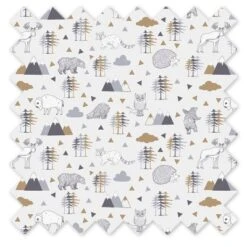 Bacati - Woodlands Gray/Beige Play Tent For Kids/Toddlers, 100% Cotton Percale Fabric Cover -Kids Toys Store GUEST 38d7a728 e775 460a a1ed 8a2b819c4104