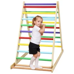 Costway Foldable Wooden Climbing Triangle Indoor Climber W/Ladder For Baby Toddler -Kids Toys Store GUEST 417cb870 b820 4f29 85d7 3437389ef5f3