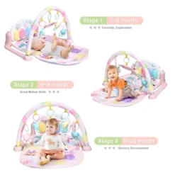 3 In 1 Baby And Toddler Learning Toys Fitness Music And Lights Fun Piano Activity Center Pink -Kids Toys Store GUEST 422b5b97 08a4 4a7d aa56 90a2e292cf68