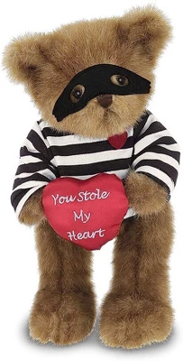 Bearington Lawless Lover Plush Stuffed Animal Teddy Bear With Heart, 10 Inches 3 Bearington Lawless Lover Plush Stuffed Animal Teddy Bear With Heart, 10 Inches