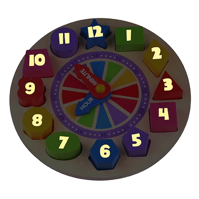 Fat Brain Toys What Time Is It? Glow-In-The-Dark Clock Puzzle FB168-1 3 Fat Brain Toys What Time Is It? Glow-In-The-Dark Clock Puzzle FB168-1 - Image 2