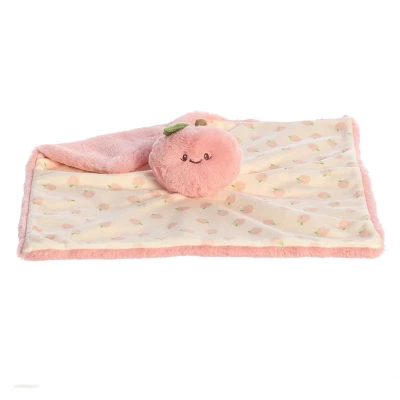 Ebba Large Peach Luvster Precious Produce Snuggly Baby Stuffed Animal Pink 13" 7 Ebba Large Peach Luvster Precious Produce Snuggly Baby Stuffed Animal Pink 13" - Image 5