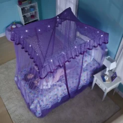 HearthSong Sparkling Lights Light-Up Bed Canopy For Twin, Full, Or Queen Beds -Kids Toys Store GUEST 587d7d71 d0f8 4b8b 849f bc1240646e60