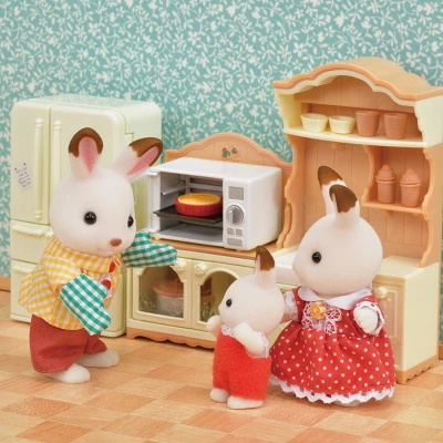 Calico Critters Microwave Cabinet, Dollhouse Furniture And Accessories With "Working" Features 5 Calico Critters Microwave Cabinet, Dollhouse Furniture And Accessories With "Working" Features - Image 3