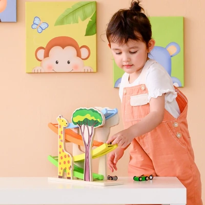 Teamson Kids Wooden Ramp Racer Toy, Click Clack Track, Zig Zag & Cars PS-T0007 13 Teamson Kids Wooden Ramp Racer Toy, Click Clack Track, Zig Zag & Cars PS-T0007 - Image 11