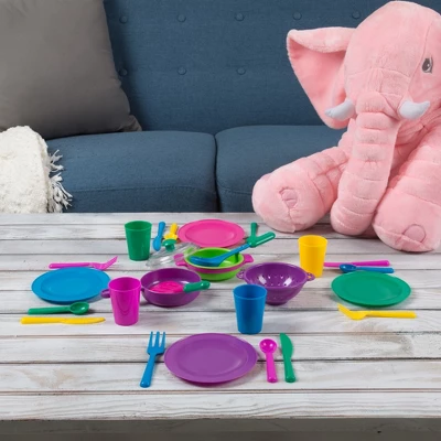 Toy Time 27-pc Kids' Play Dish Set With Dish Drainer 6 Toy Time 27-pc Kids' Play Dish Set With Dish Drainer - Image 4