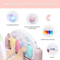 3 In 1 Baby And Toddler Learning Toys Fitness Music And Lights Fun Piano Activity Center Pink -Kids Toys Store GUEST 6b6b0a1e c2fe 4993 9033 2863f717a105