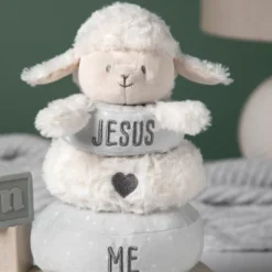 DEMDACO Stackable Plush - Jesus Loves Me Lamb -Kids Toys Store GUEST 6db631dd 4e75 4d0b 89fd 3c2c33d7db60
