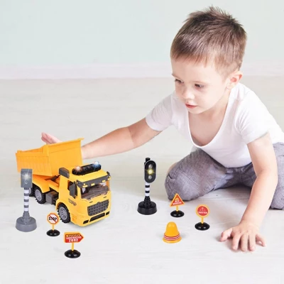 Fun Little Toys Construction Dump Truck Toy Vehicle With Sound 3 Fun Little Toys Construction Dump Truck Toy Vehicle With Sound
