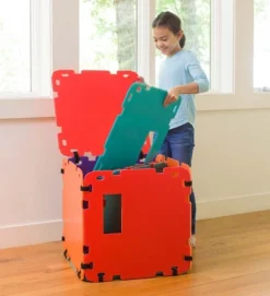 HearthSong 16-Panel Colorblock Fantasy Forts Indoor/Outdoor Building Kit With Lightweight Corrugated Plastic Panels -Kids Toys Store GUEST 6f410988 6e17 4d4a a3fb 824d7ce6ea69