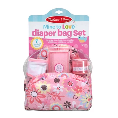 Melissa & Doug Mine To Love Doll Diaper Changing Set With Bag, Wipes, Accessories (7pc) 4 Melissa & Doug Mine To Love Doll Diaper Changing Set With Bag, Wipes, Accessories (7pc) - Image 2