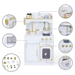 Teamson Kids Petite Versailles Classic Play Kitchen With Accessories -Kids Toys Store GUEST 771676b3 5f5f 4059 bfd0 c2b28b10b7e7