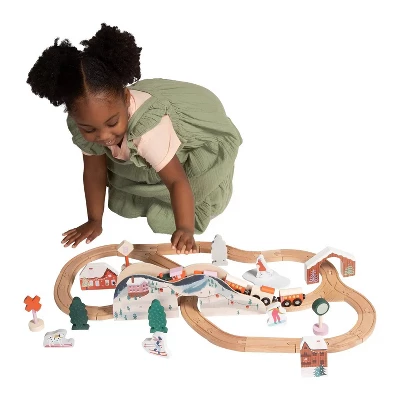 Manhattan Toy Alpine Express 49-Piece Wooden Toy Train Set With Scenic Accessories For Toddlers 3 Years And Up 4 Manhattan Toy Alpine Express 49-Piece Wooden Toy Train Set With Scenic Accessories For Toddlers 3 Years And Up - Image 2