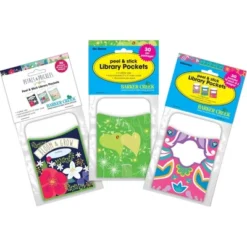 3pk 30ea Bohemian Garden Peel & Stick Library Pockets - Barker Creek -Kids Toys Store GUEST 7b409dc2 e6bd 4933 9893 b3be2bd58770