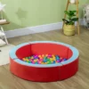 Outsunny Indoor/Outdoor Memory Foam Ball Pit For Toddlers 1-3 Sensory Toy, Red 2 Outsunny Indoor/Outdoor Memory Foam Ball Pit For Toddlers 1-3 Sensory Toy, Red -Kids Toys Store GUEST 81bc5b14 21b8 49da 8121 287b4292140f