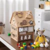 Costway Wooden Busy House Montessori Toy With Sensory Games & Interior Storage Space -Kids Toys Store GUEST 85129654 1355 44b2 801c 67a894a29c5e