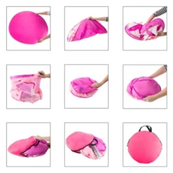 Toy Time Kids' Foldable Popup Princess Castle Play Tent With Carrying Bag - Pink -Kids Toys Store GUEST 8bad53ba 6050 4cc8 87c4 806c10eb21b8