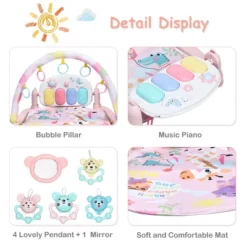3 In 1 Baby And Toddler Learning Toys Fitness Music And Lights Fun Piano Activity Center Pink -Kids Toys Store GUEST 913c2cba 9835 4aab 98e5 5170b942eea1