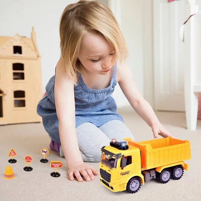 Fun Little Toys Construction Dump Truck Toy Vehicle With Sound 4 Fun Little Toys Construction Dump Truck Toy Vehicle With Sound - Image 2
