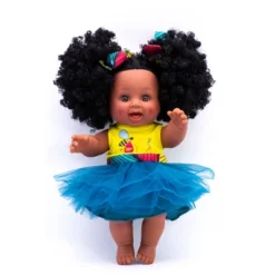 Orijin Bees Sugar Puff 12" Baby Bee Doll - Black Hair With Brown Eyes