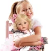 Adora Realistic Baby Doll The Cat's Meow Toddler Doll - 20 Inch, Soft CuddleMe Vinyl, Light Blonde Hair, Blue Eyes