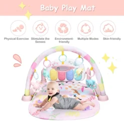 3 In 1 Baby And Toddler Learning Toys Fitness Music And Lights Fun Piano Activity Center Pink -Kids Toys Store GUEST 9712d3a5 57c9 4738 9866 f13f4ac670f5
