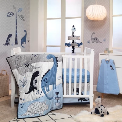 Lambs & Ivy Baby Dino Blue/Gray Plush Dinosaur Stuffed Animal Toy Plushie- Spike 6 Lambs & Ivy Baby Dino Blue/Gray Plush Dinosaur Stuffed Animal Toy Plushie- Spike - Image 4