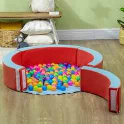 Outsunny Indoor/Outdoor Memory Foam Ball Pit For Toddlers 1-3 Sensory Toy, Red 10 Outsunny Indoor/Outdoor Memory Foam Ball Pit For Toddlers 1-3 Sensory Toy, Red -Kids Toys Store GUEST 987d6790 f4ee 441b 8409 a564e88dff96