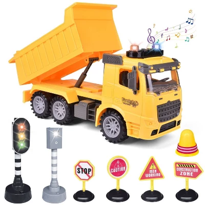 Fun Little Toys Construction Dump Truck Toy Vehicle With Sound 6 Fun Little Toys Construction Dump Truck Toy Vehicle With Sound - Image 4