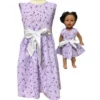 Doll Clothes Superstore Size 4 Matching Girl And Doll Long Purple Flower Dresses -Kids Toys Store GUEST 9c55b9a4 bc17 411f 8dac 4e2a9eb77609