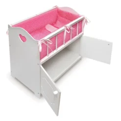 Badger Basket Storage Doll Crib With Bedding And Free Personalization Kit - White -Kids Toys Store GUEST a2b4c217 a1b1 43b7 a386 0f31d5ed7d83