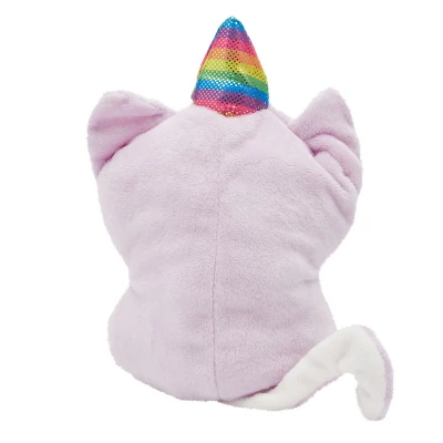 Small Reversible Caticorn Plush Toy, Lavender And White Caticorn Plushie With Rainbow Horn (6 X 12 In) 6 Small Reversible Caticorn Plush Toy, Lavender And White Caticorn Plushie With Rainbow Horn (6 X 12 In) - Image 4