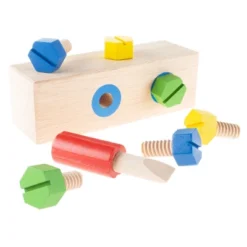 Screw Block Toy- Kids Wooden Manipulative With Screws And Screwdriver-Fun Fine Motor Development Activity For Boys And Girls By Toy Time -Kids Toys Store GUEST a6c53df1 5f47 4115 97a2 7618e5ce9676