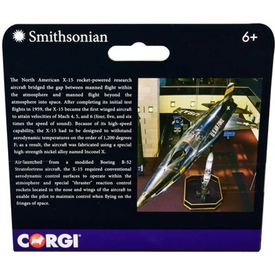 North American X-15 Rocket-Powered Aircraft "NASA - US Air Force" "Smithsonian" Series Diecast Model By Corgi 4 North American X-15 Rocket-Powered Aircraft "NASA - US Air Force" "Smithsonian" Series Diecast Model By Corgi - Image 2