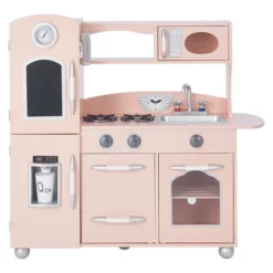 Pink Wooden Toy Kitchen With Fridge Freezer And Oven By Teamson Kids TD-11414P -Kids Toys Store GUEST ac519c1d d8c4 4de5 92df 5eff1b8827f1