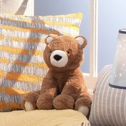 Lambs & Ivy Sierra Sky Brown Plush Bear Stuffed Animal Toy Plushie - Wally -Kids Toys Store GUEST ae14c6ea d0f6 414c a325 dd9d03e1f107