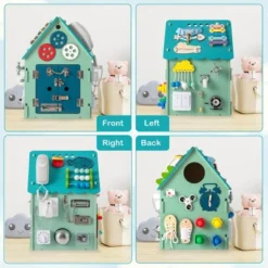 Costway Wooden Busy House Montessori Toy With Sensory Games & Interior Storage Space Blue/Pink 15 Costway Wooden Busy House Montessori Toy With Sensory Games & Interior Storage Space Blue/Pink -Kids Toys Store GUEST b1031e39 6291 4906 9d8f a1c15ef3776a